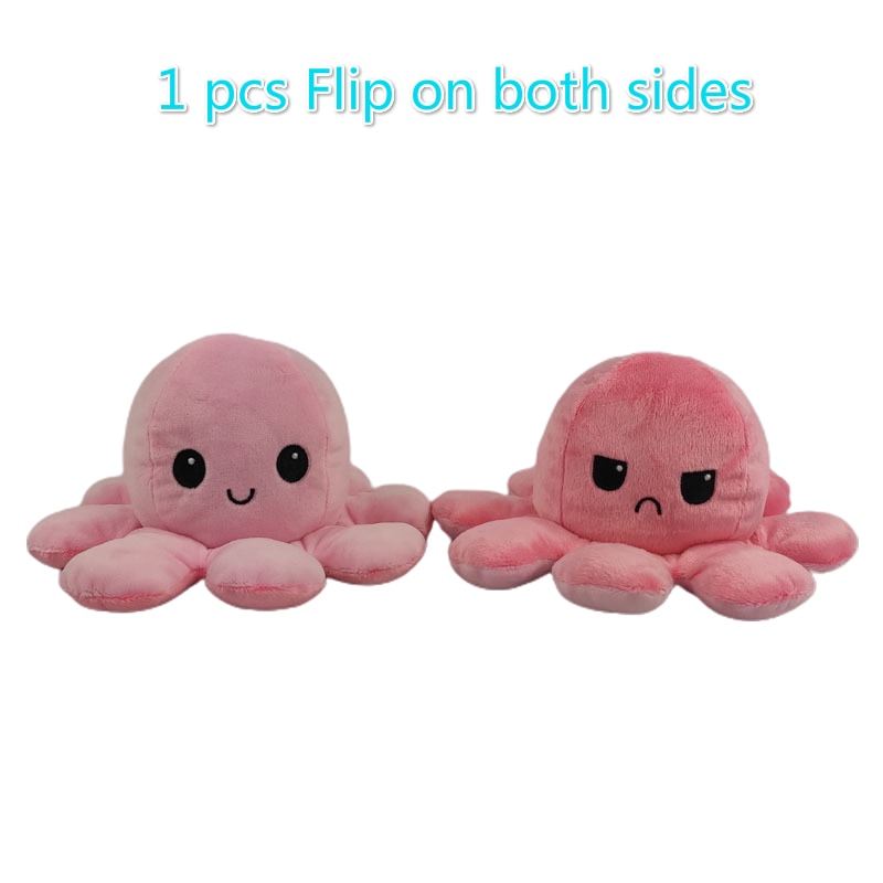 Reversible Plush Octopus Stuffed Toy